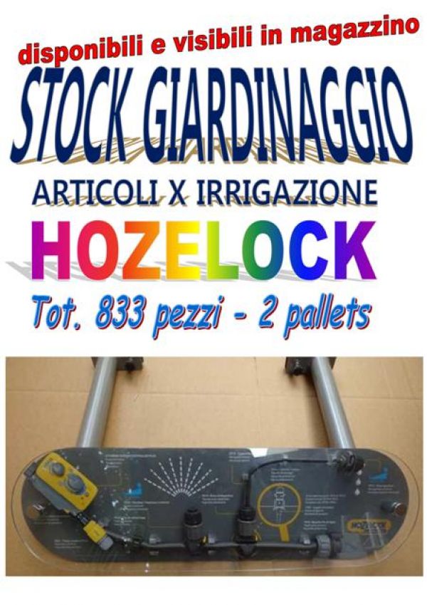 Stock giardinaggio 833 pezzi