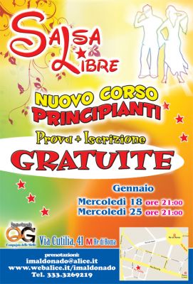 Corso di SALSA e BACHATA per Principianti con PROVA+ISCRIZIONE=GRATIS Gennaio'12