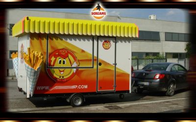 Chisco friggittoria ambulante carrellato
