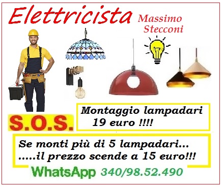 Come montare un lampadario o plafoniera a Roma