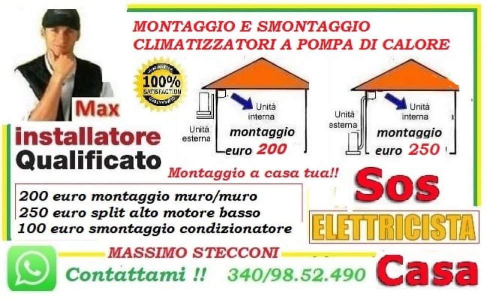 Montaggio condizionatore inverter Anzio e Nettuno 
