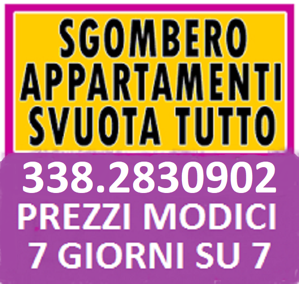 Roma sgomberi gratis appartamenti box cantine