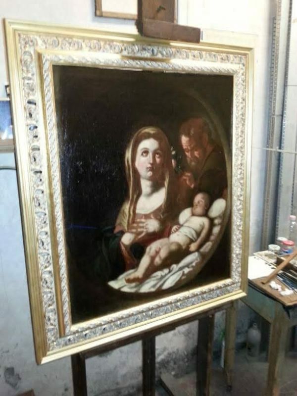 Dipinto Sacra Famiglia fine XVII secolo (1600)