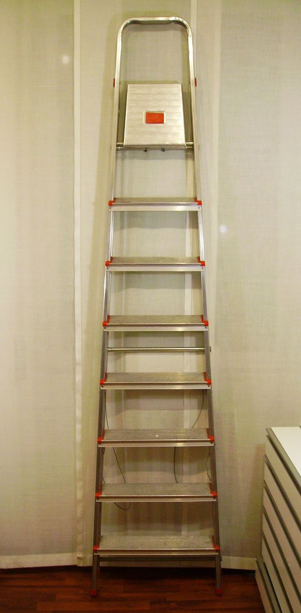 SCALA alta in alluminio 8 gradini