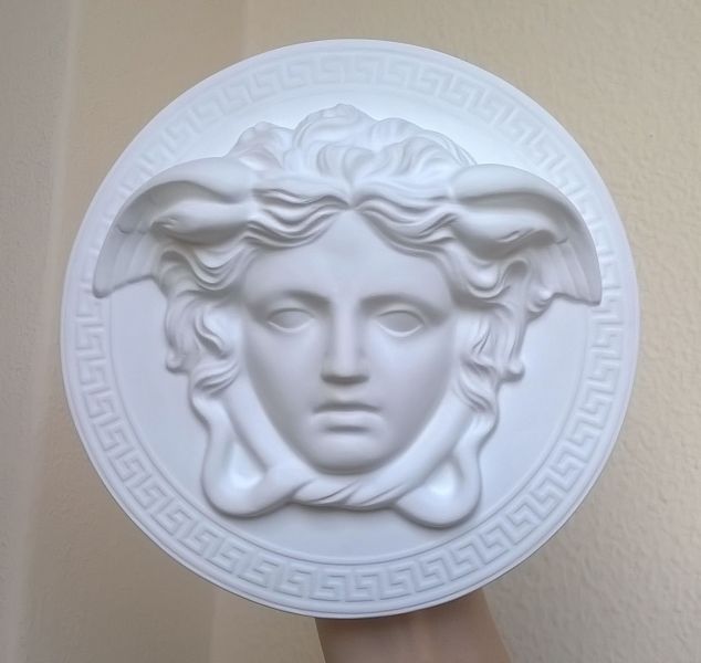  Medusa scultura, modello tipo Versace diametro 20 cm