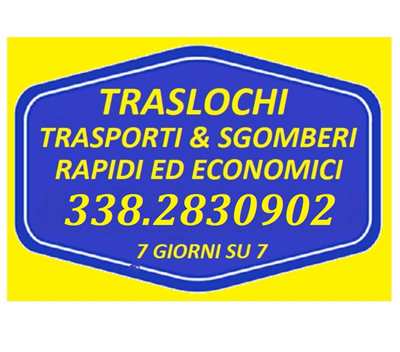 Roma traslochi trasporti e sgomberi rapidi ed economici 7ggs u7