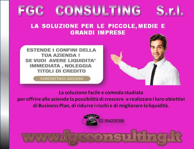 FGC CONSULTING  S.r.l. estende i confini della tua azienda ..con il noleggio titoli di credito.