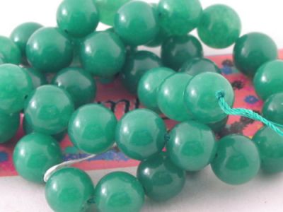 collana di giada nefrite, perle da 1 cm 