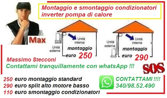 Montaggio condizionatore Anzio villa Claudia 