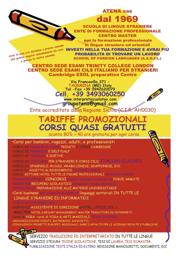 REF 01- Master per interpreti e traduttori