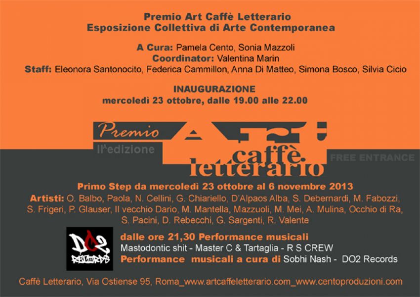 Esposizione Collettiva di Arte Contemporanea: Primo Step Espositivo Premio Art Caff Letterario II 