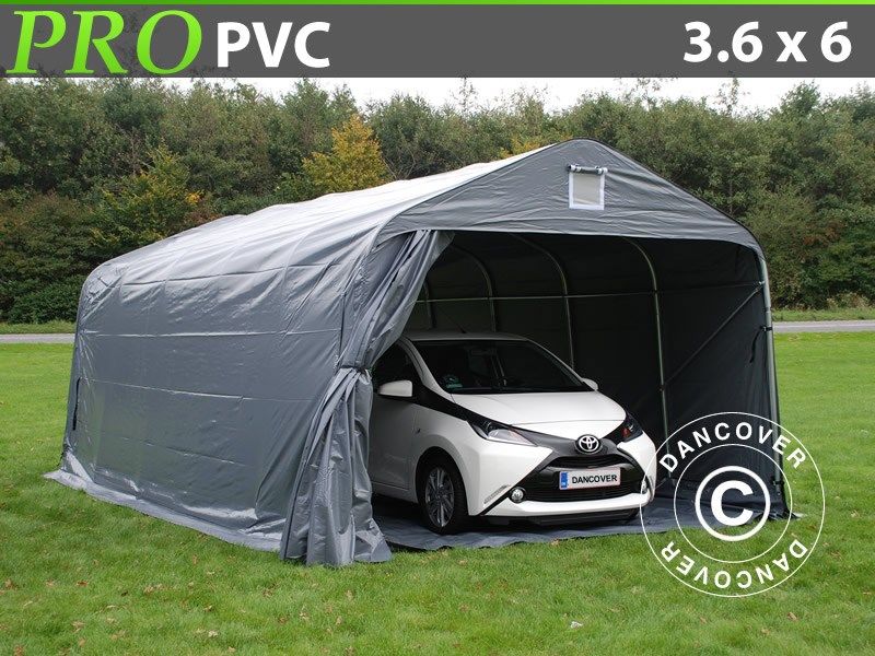 Tenda garage PRO 3,6x6,0x2,7 m PVC con pavimento