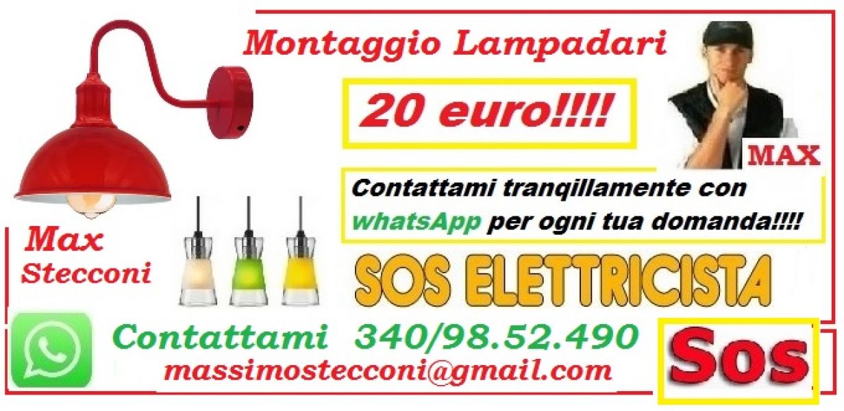 Montaggio lampadario e faretti led Roma casal palocco 