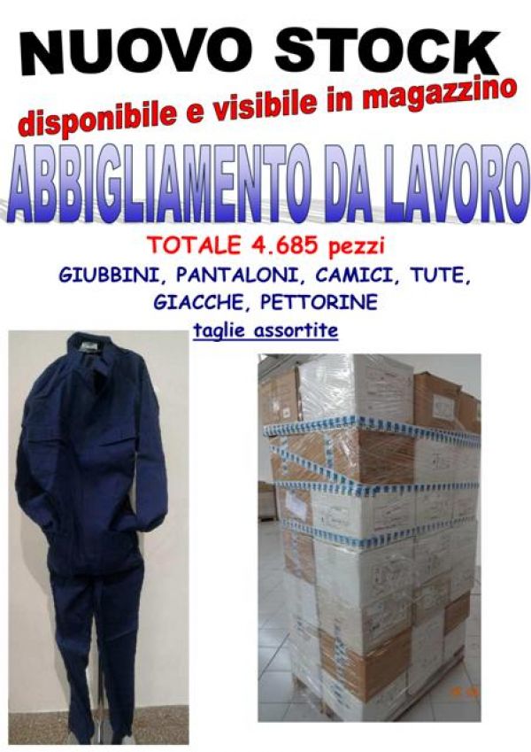 Stock abbigliamento da lavoro