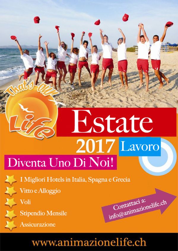 Partenze immediate per animatore turistico