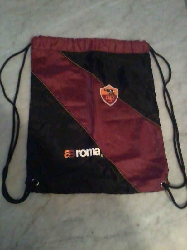 Maglia AS Roma Official AS Roma Merchandise misura L bambino + sacchetta zainetto Roma