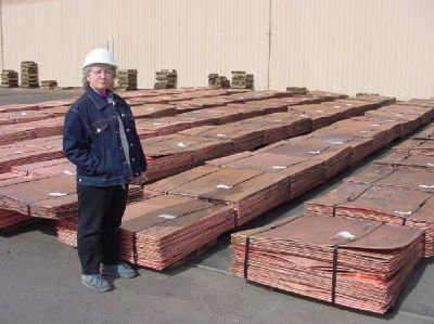 catodo di rame 99. 9% / copper cathode 99. 9%