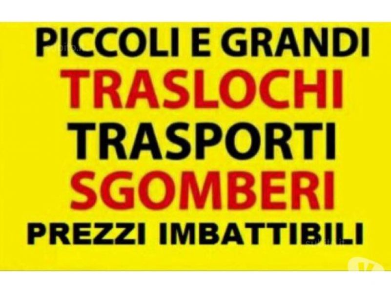 Traslochi trasporti e sgomberi economici 7gg su7